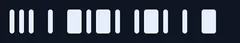Light Morse marks on a dark background reading SECRET